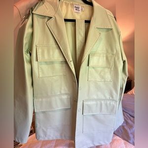 Princess Polly Green Trench Jacket